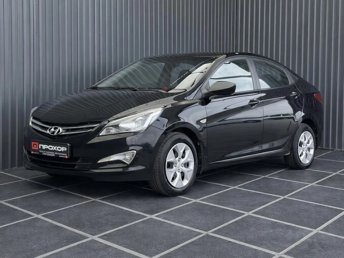 Hyundai, Solaris, 1 л., МТ, 2015 г., 104 286 км, фото 1